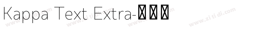 Kappa Text Extra字体转换